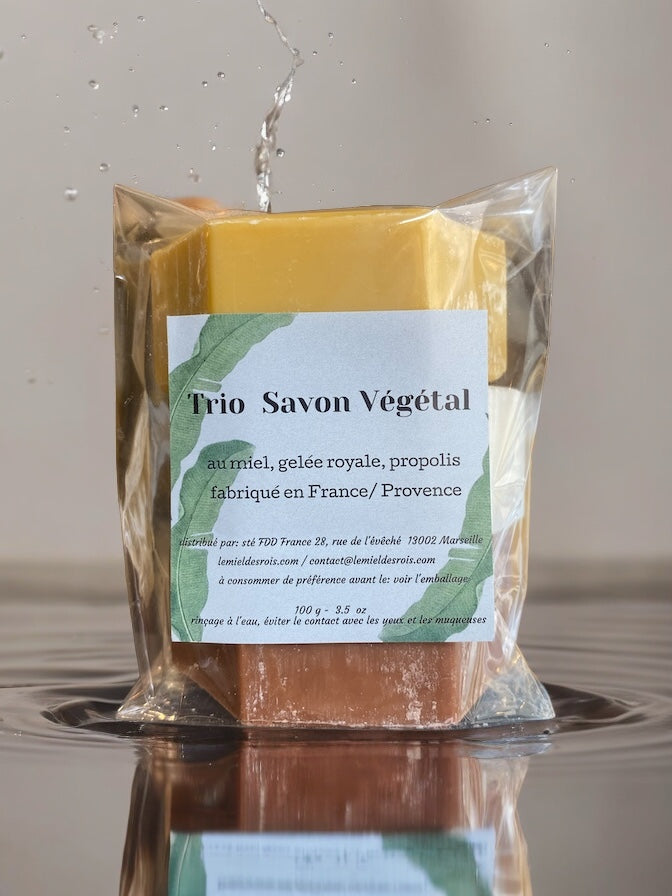 100% vegetable trio soaps from Provence